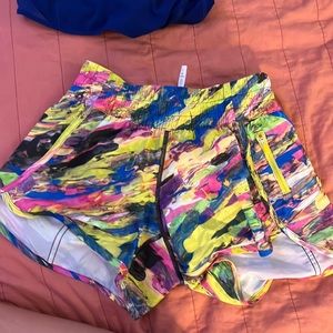 lululemon rare track shorts 3 in